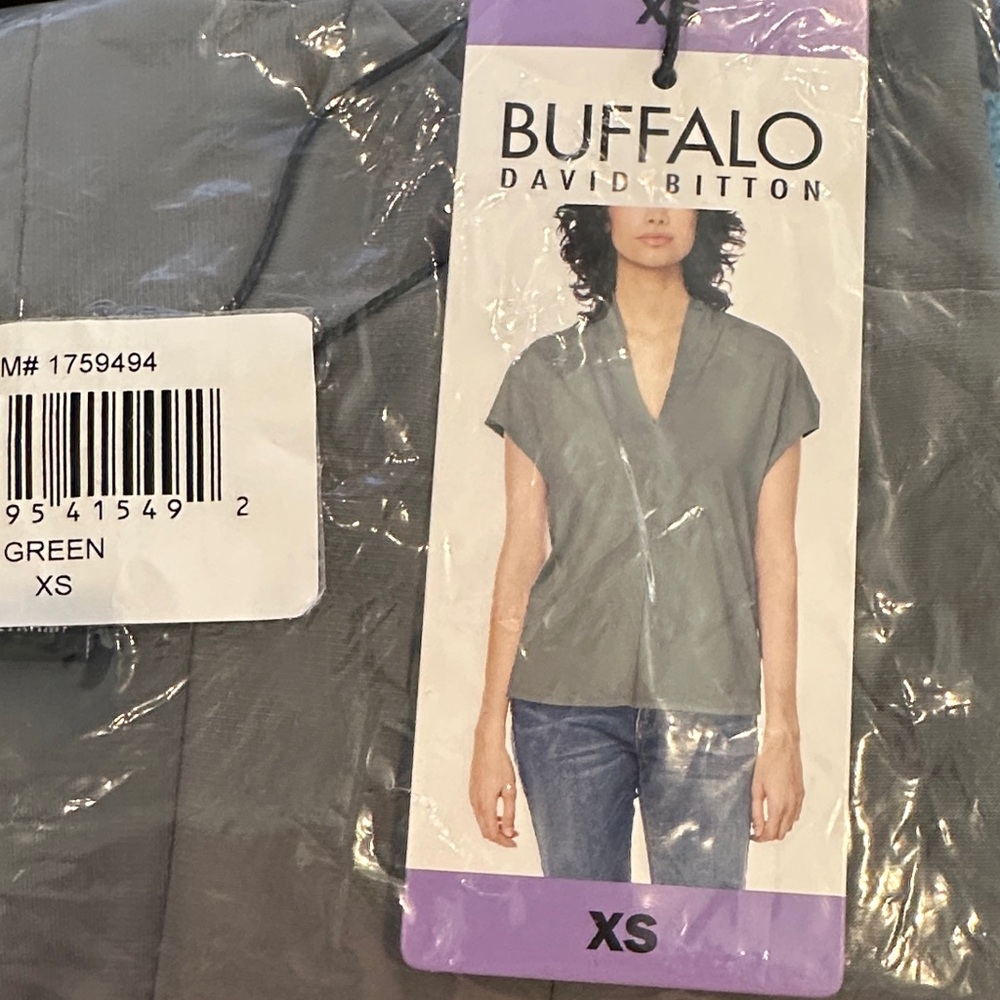 Buffalo David Bitton Gray Blouse XS